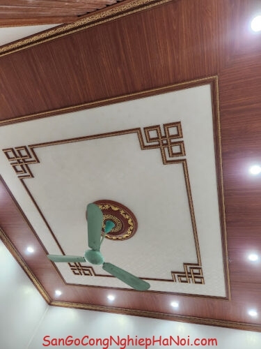 thi công ốp trần, tường nhựa Nano phòng thờ